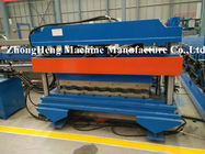 PLC Frequency control roofing sheet roll forming machine with 18 mm thickness midel plate