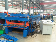 Color Steel Double deck Roofing Sheet Roll Forming Machine For 0.3-0.8 mm thickness