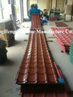 Color Coated Glazed Tile Roll Forming Machine With 5 Ton capacity Hydraulic Decoiler