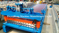 0.18mm - 0.2mm Thickness Corrugated Sheet Forming Machine With Hydraulic Cutting Device