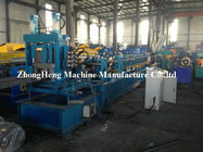 3mm Thickness steel C purlin roll Forming Machine for 80mm-300mm width , hydraulic cutting