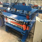 Double Deck Tile Roofing Sheet Corrugated Roll Forming Machine Hydraulic Motor Control
