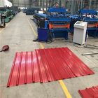 Metal Corrugated And Trapezoid Roofing Sheet Roll Forming Machine , Roofing Tile Roll Forming Equipment