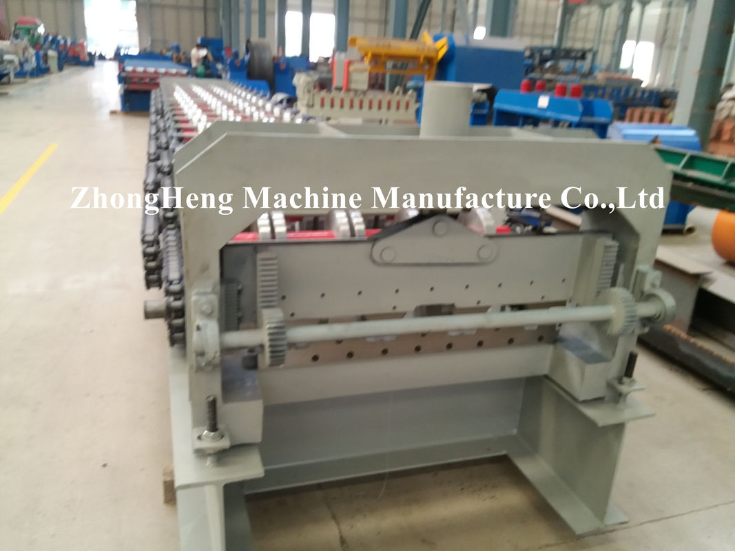 CNC / PLC Control Floor Deck Roll Forming Machine With 6 High Waves 3ph