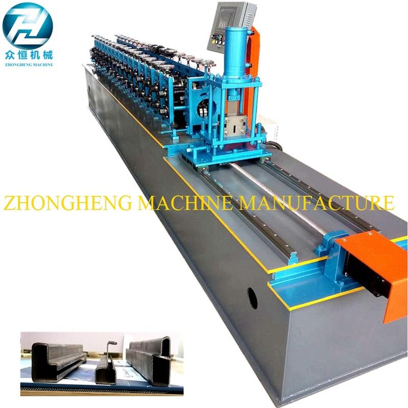 U Channel Stud And Track Roll Forming Machine With Manual Decoiler / Runout Table
