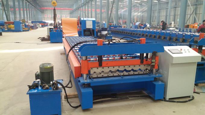 Professional IBR Metal Roofing Sheet Roll Forming Machine Double 0.6  Inch Chains