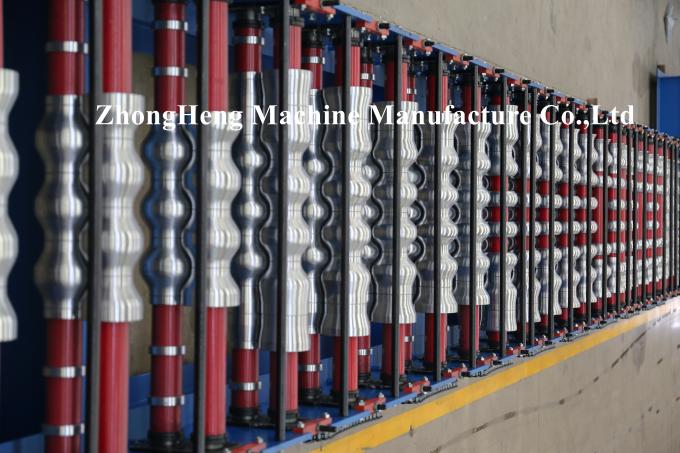 PPGI Roofing Sheet Roll Forming Machine Step Tile Making Machine PLC control