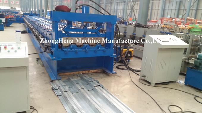 Galvanized Sheet Floor Deck Roll Forming Machine For Building Steel 11 kw + 11 kw