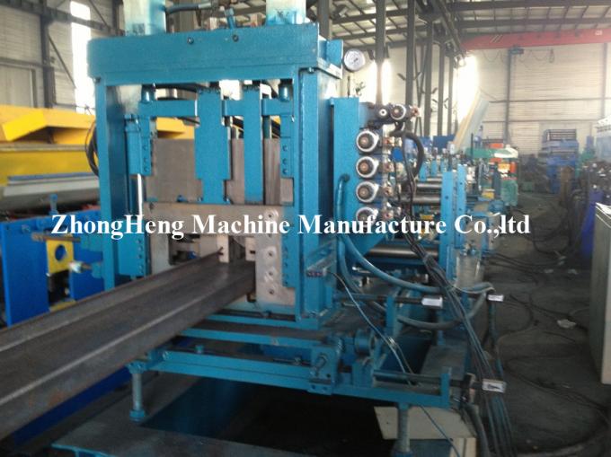 Hydraulic Steel Roll Forming Machine C Purlin GCr15 Roller Frequency Control