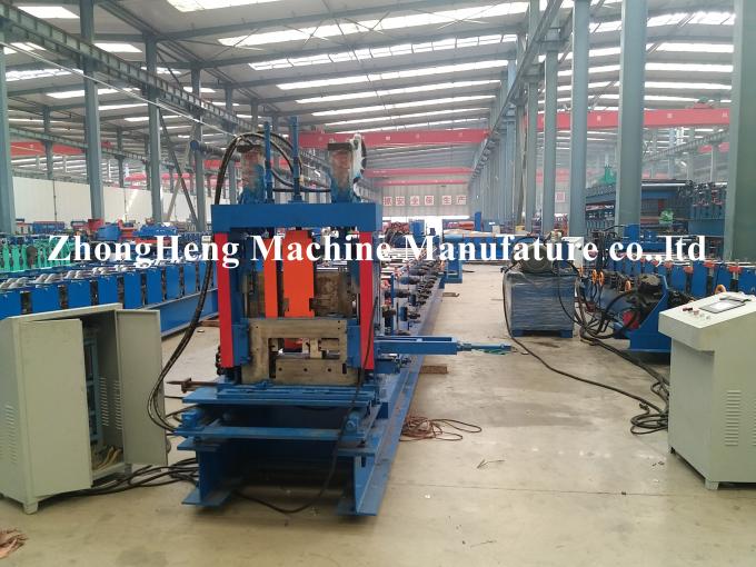 Steel Beam C Z Purlin Roll Forming Machine For Prefab House 16MPa 22KW