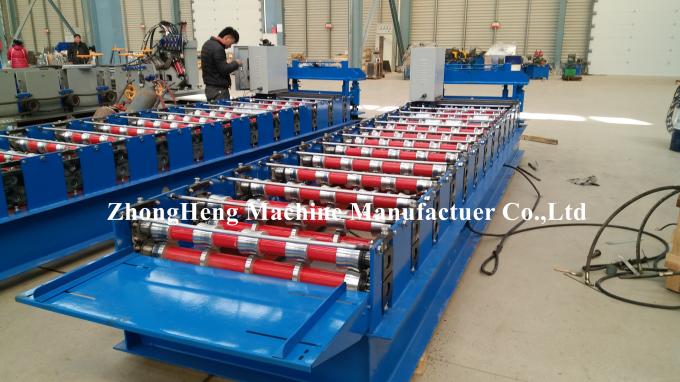 6 Corrugated Roofing Sheet Roll Forming Machine With Plc Control System