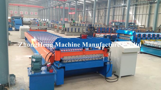 Metal Color Corrugated Roll Forming Machine With 18 Stations Forming Rollers