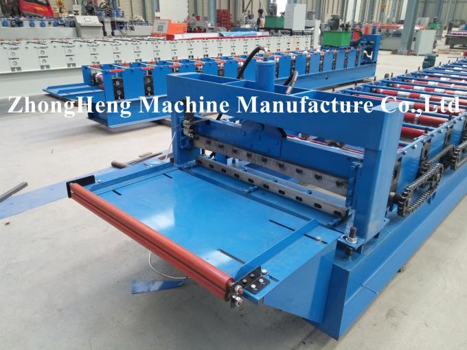 HIgh Speed Roof Tile / Roofing Sheet Roll Forming Machine With PLC Control System