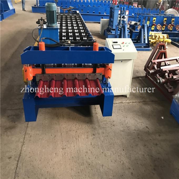 1000 Ibr Roof Sheet Cold Roll Forming Machine With High Speed