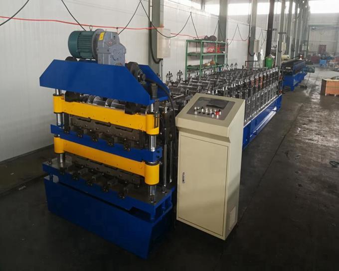 Non Stop Cutting Aluminium Roofing Sheet Roll Forming Machine 380V