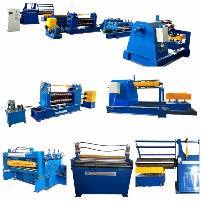 21 Strips Carbon Steel Coil Slitting Line Automatic Hydraulic / Semi Automatic