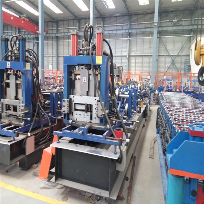 Heavy Duty Metal C Profile Cold Roll Forming Machine With Double 15kw Motor Control