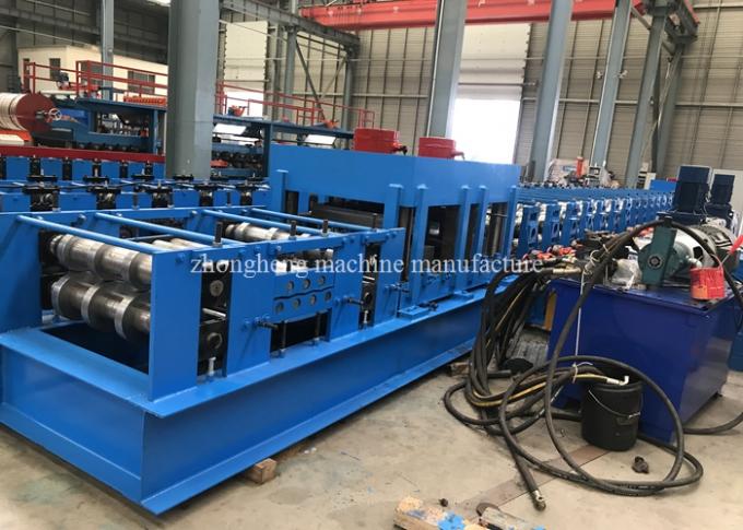 Steel Highway Guardrail Forming Machine Plc Control With 3 - 4mm Thickness