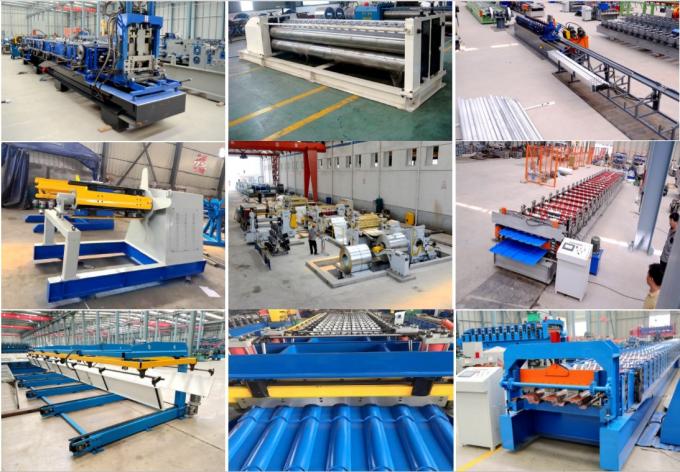 Commecial Ag Panel Roof Sheet Roll Forming Machine With Manual Pre Cutting Device