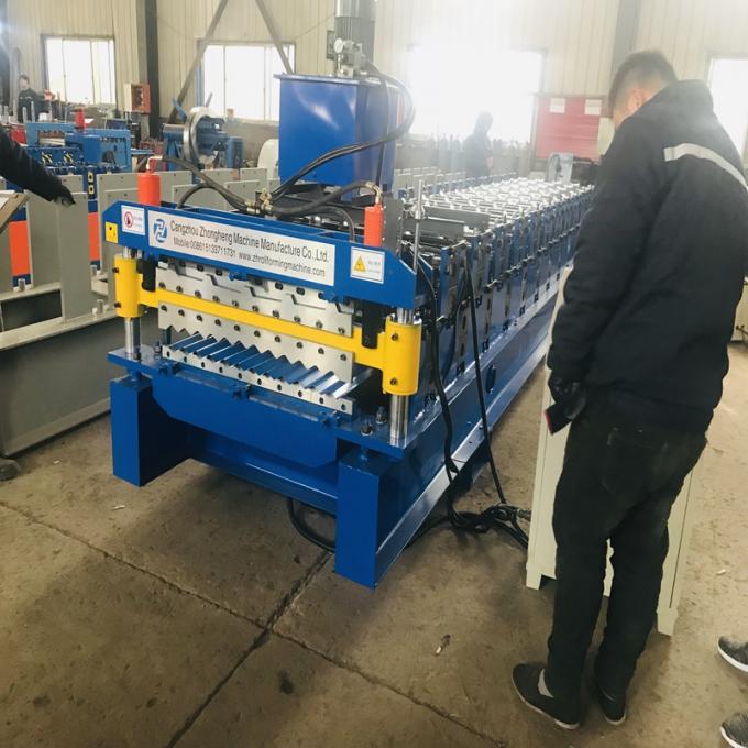 Box Type Metal Roll Forming Machines 15meters/Min With Coil Decoiler