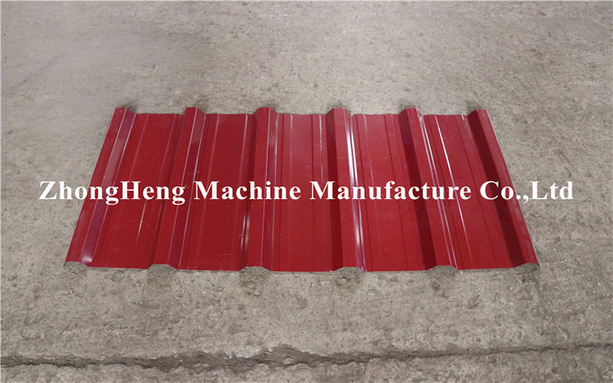 High Speed Roofing Sheet Roll Forming Machine With Motor Cutting Device