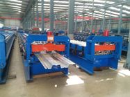 Double 1.5  Inch Chains Steel Metal Decking Tile Sheet Roll Forming Making Machine