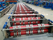 Metal Trapezoidal Sheet Floor Deck Roll Forming Machine With 28 Roller Stations