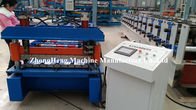 Double cylinda control Roofing Sheet Roll Forming Machine with double chains transmisson