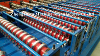 Trapezoidal and Ibr metal roof roll forming machine including decoiler and runout table