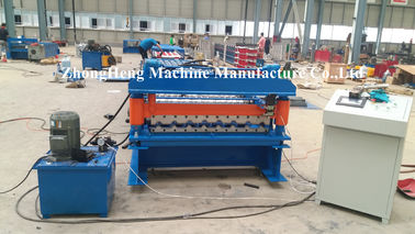 Zinc / Aluminum Forming Machine 15 m / min Speed Roof Sheet Bending Machine