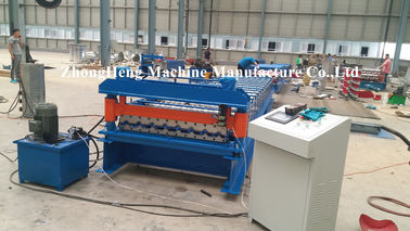 Zinc / Aluminum Forming Machine 15 m / min Speed Roof Sheet Bending Machine