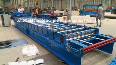 Zinc / Aluminum Forming Machine 15 m / min Speed Roof Sheet Bending Machine