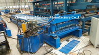 Metal Roofing Tile Roll Forming Machine With Adjustable Feeding Table And Precutter