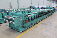 Colored Steel Corrugated Roof Sheet Roll Forming Machine With Cut To Length Devices