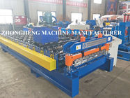 Servo Motor Control Roof Sheet Metal Roll Forming Machines With PLC And Inverter Control