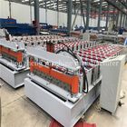 PPGI GI Metal Roofing Sheet Roll Forming Machine With No.45 Steel Rollers