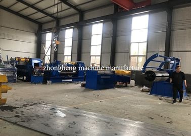 220KW Hydraulic Cutting Steel Slitting Line , 600-1300mm Coil Width