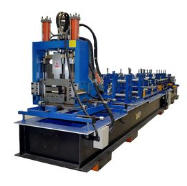 Steel Frame C Z Purlin Roll Forming Machine With 11.5kw Motor And Automatical Cutting Devices