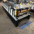 Fast Speed Metal Roof Panel Roll Forming Machine Hydraulic Cutting 4 + 4kw
