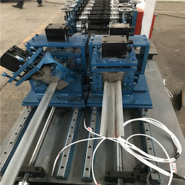 Precision Roll Forming Machine With 15-20 Roller Stations Hydraulic Cutting 45# Steel Rollers