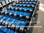 Advanced metal Roofing Sheet Roll Forming Machine With Double Chains Drive 0.3mm - 0.8mm