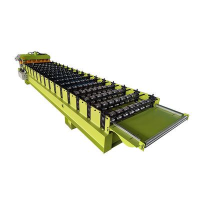 China  Low Price Steel Glazed Tile Trapezoidal Tile Roofing Sheet Roll Forming Machine