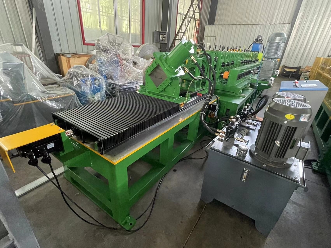 Steel Roll Forming Machine For Roofing Sheets Plc Controlled 7.5Kw Power Customized Length