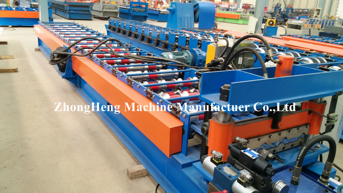 6 Corrugated Roofing Sheet Roll Forming Machine With Plc Control System
