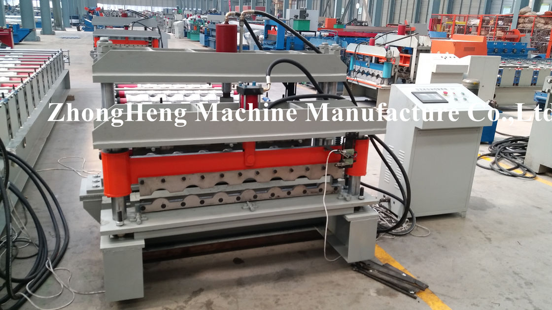 18 Stations Metrocopo Tile Roll Forming Machine For 0.2mm Aluminum Zinc Material