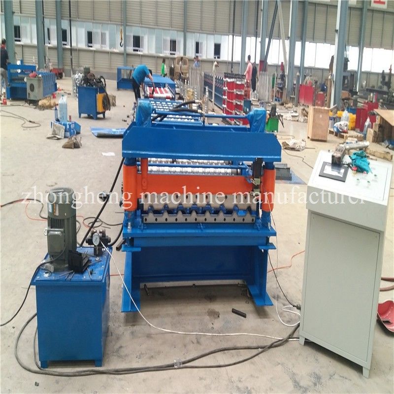 Panasonic PLC Controlled Steel Automatic Roof Panel Roll Forming Machine