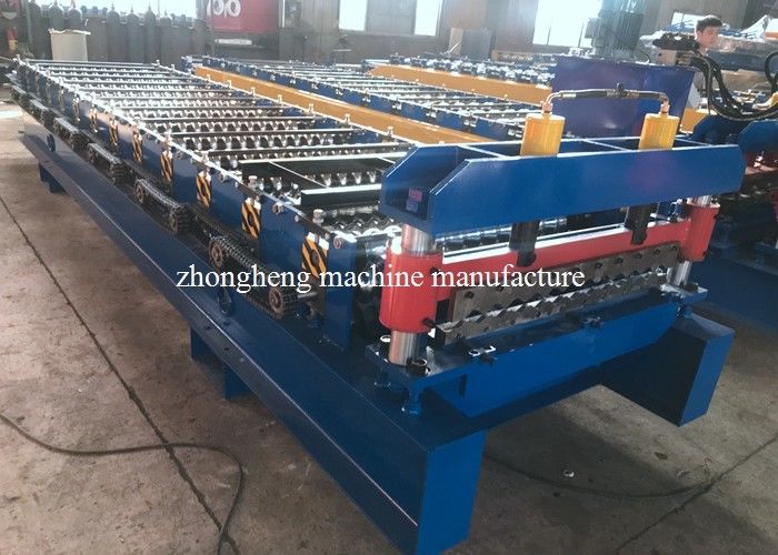18 Stations Steel Corrugated Roofing Sheet Roll Forming Machine For Construction