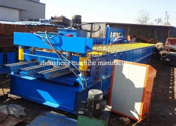 Metal Floor Deck Roll Forming Machine With 7 - 15m / Min Forming Speed