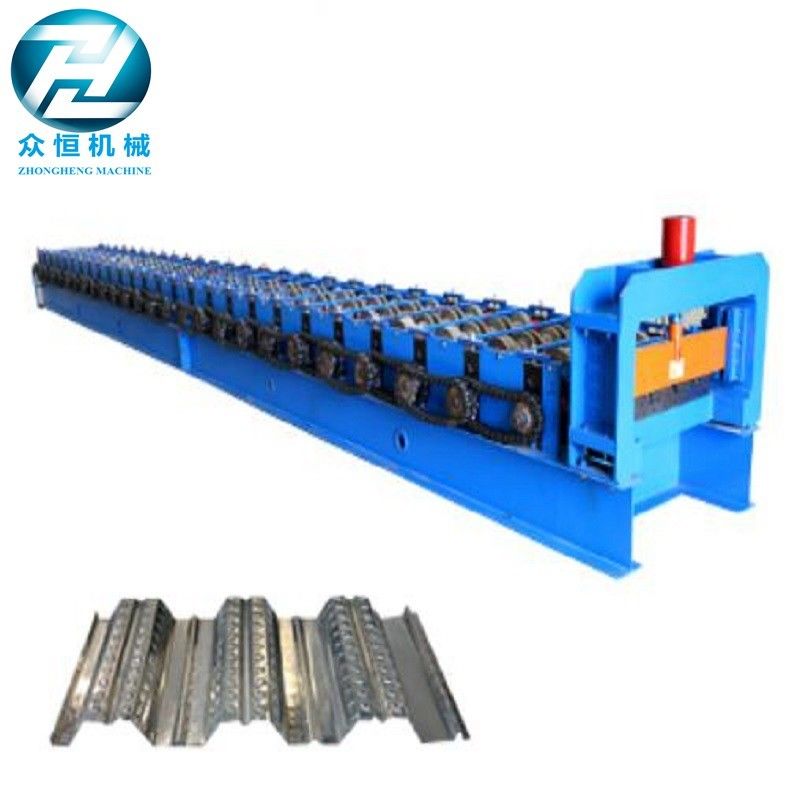 0.7-1.5 Thickness Roof Floor Deck Steel Roll Forming Machine For Construction