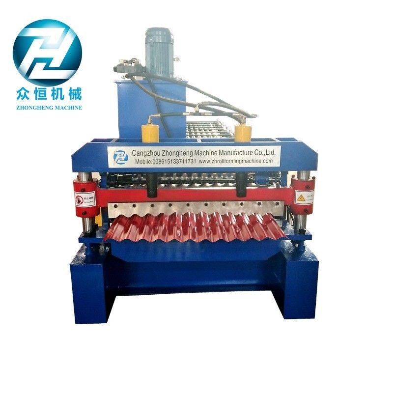 Easy Operate Corrugated Roll Forming Machine / Corrugated Roofing Sheet Making Machine
